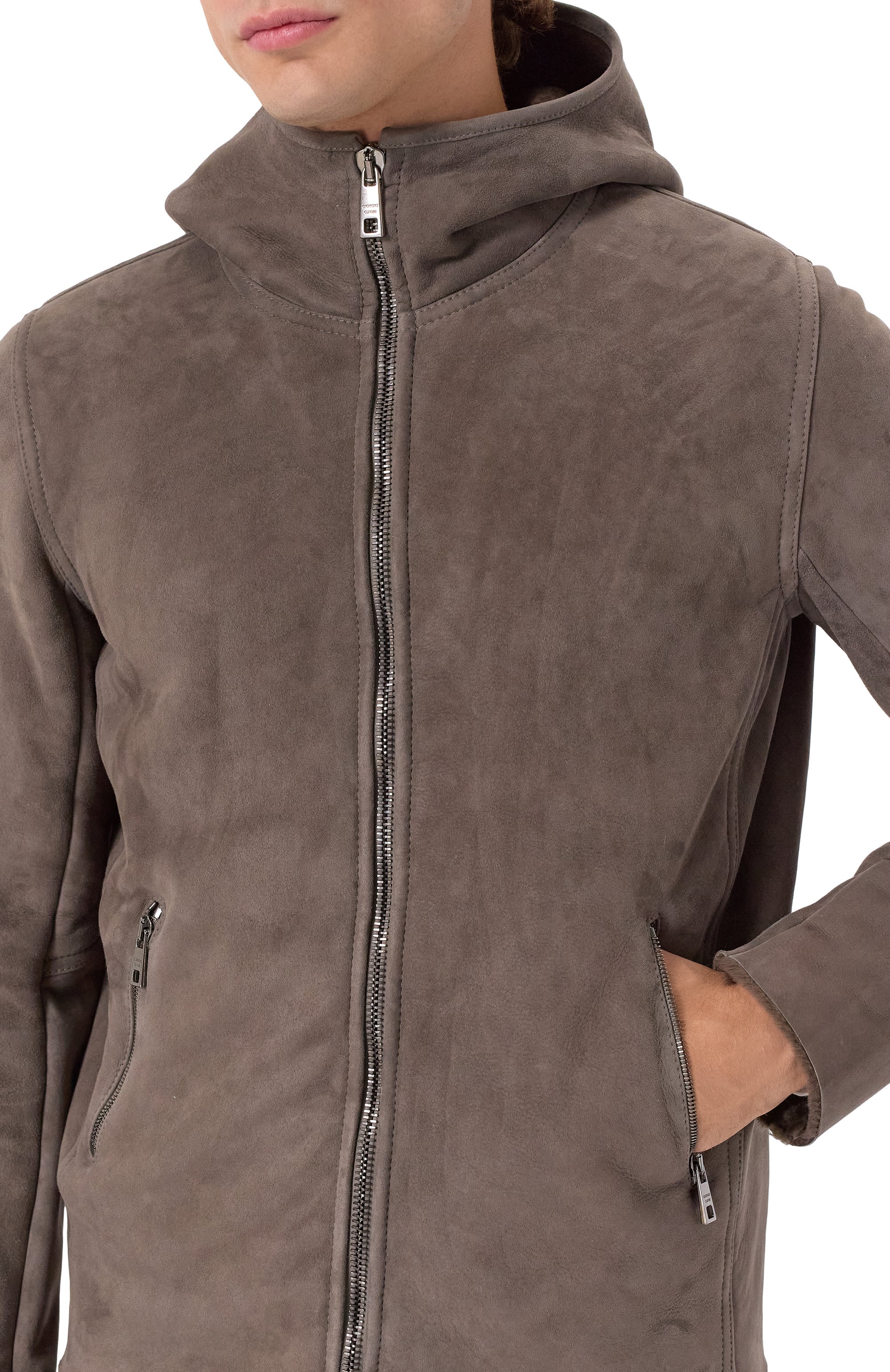 Дубленка GIORGIO BRATO коричневого цвета по цене 317000 руб., арт. GU26F26018SHTM, фото 5 Дубленка GIORGIO BRATO, арт. GU26F26018SHTM, фото 5