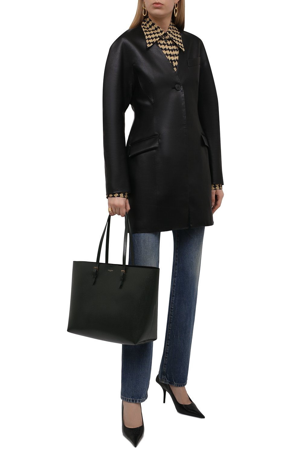 Сумка-шопер east/west medium  SAINT LAURENT, арт. 604309/H3Z0W, фото 3