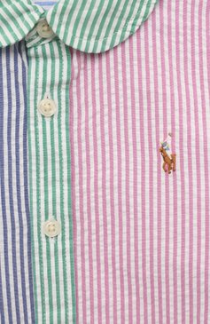 Детское хлопковое платье POLO RALPH LAUREN разноцветного цвета, арт. 311865290 | Фото 3 (Материал внешний: Хлопок; Рукава: Длинные; Девочки Кросс-КТ: Платье-одежда; Случай: Повседневный; Материал сплава: Проставлено; Региональные ограничения белый список (Axapta Mercury): Не проставлено; Драгоценные камни: Проставлено; Ростовка одежда: 2 года | 92 см, 3 года | 98 см, 4 года | 104 см)