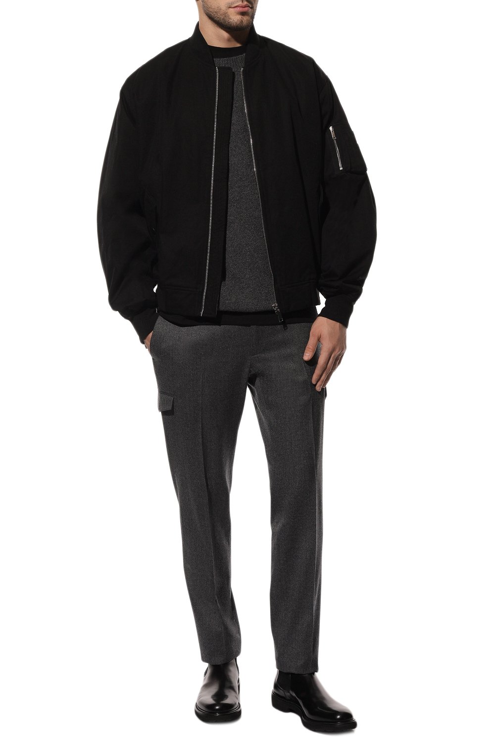 Шерстяные брюки-карго STEFANO RICCI темно-серого цвета по цене 124500 руб., арт. M1T2400301/W0013M, фото 2 Шерстяные брюки-карго STEFANO RICCI, арт. M1T2400301/W0013M, фото 2