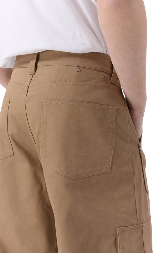 Брюки-карго Golden Goose Deluxe Brand GMP01868.P000879 Бежевый  GMP01868.P000879 Фото 5