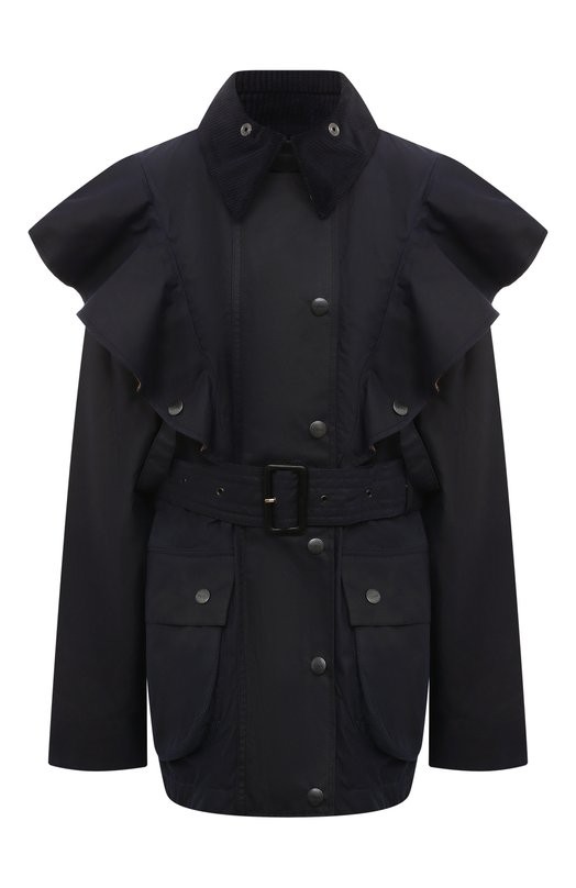 Хлопковая куртка Chloé x Barbour Chloé CHC23SVE90048 Синий CHC23SVE90048