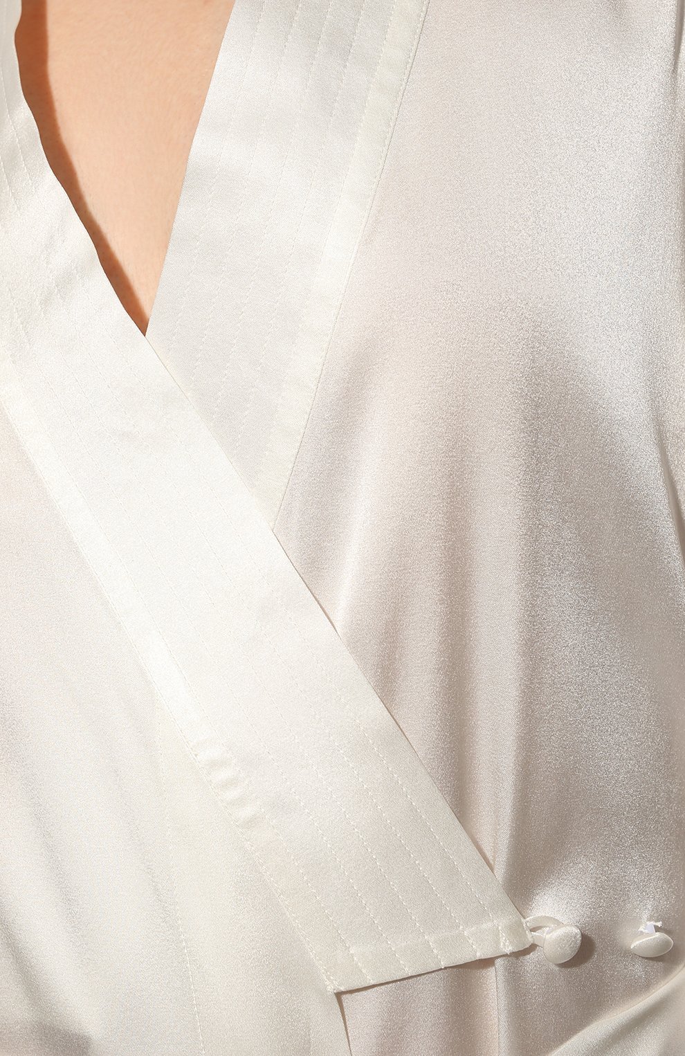 Шелковый халат MARJOLAINE кремового цвета по цене 45630 руб., арт. 4OXA2001, фото 5 Шелковый халат MARJOLAINE, арт. 4OXA2001, фото 5