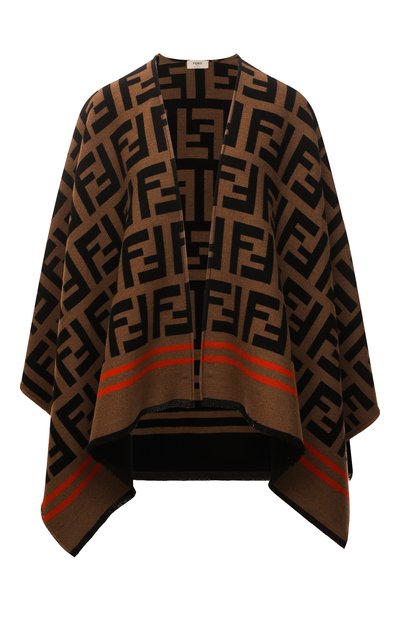 Женская пончо из шерсти и шелка FENDI, арт. FXX636 A3Q1