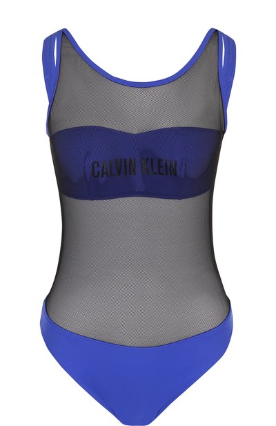 Слитный купальник с перфорированием и открытой спиной CALVIN KLEIN, арт. KW0KW00274, фото 1