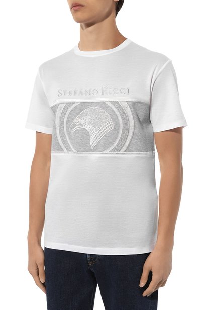 Хлопковая футболка STEFANO RICCI, арт. MNH3202400/TE0001, фото 3
