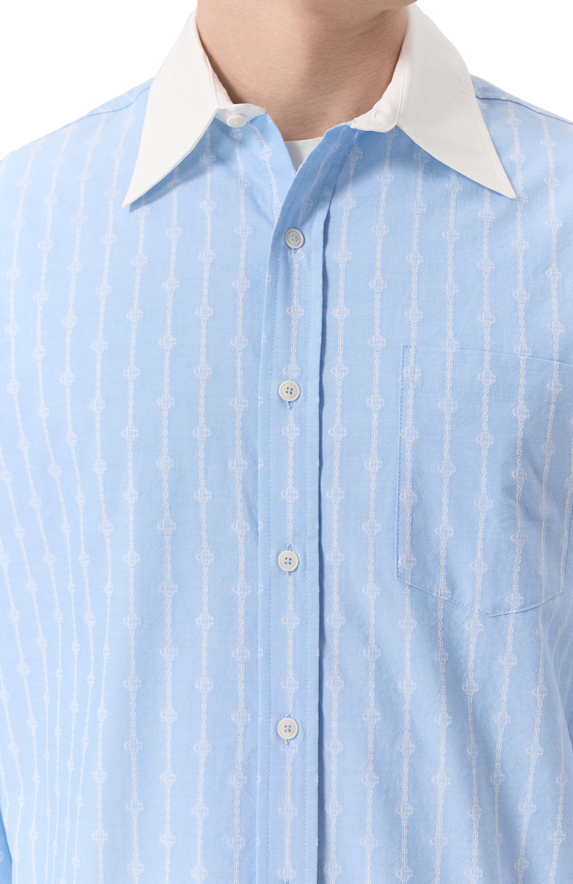 Рубашка из хлопка и вискозы CASABLANCA, арт. MS25-SH-175-01, фото 5