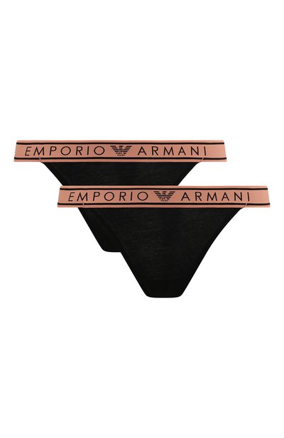 Женские комплект из двух трусов-стрингов EMPORIO ARMANI, арт. 164522/3R227
