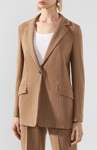 Хлопковый жакет RAG AND BONE коричневого цвета по цене 64450 руб., арт. WAW20S40052P05, фото 3 Хлопковый жакет RAG AND BONE, арт. WAW20S40052P05, фото 3