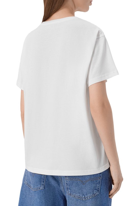 Хлопковая футболка Diesel A21922/0JMBD Белый  A21922/0JMBD Фото 4