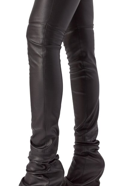 Кожаные брюки DOLCE & GABBANA, арт. FTDFKL/HULYL, фото 5