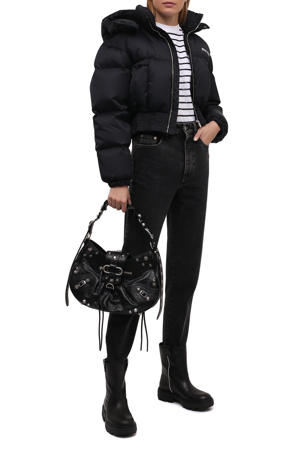 Кожаные полусапоги MIU MIU, арт. 5U613D-3AQP-F0002-045, фото 2