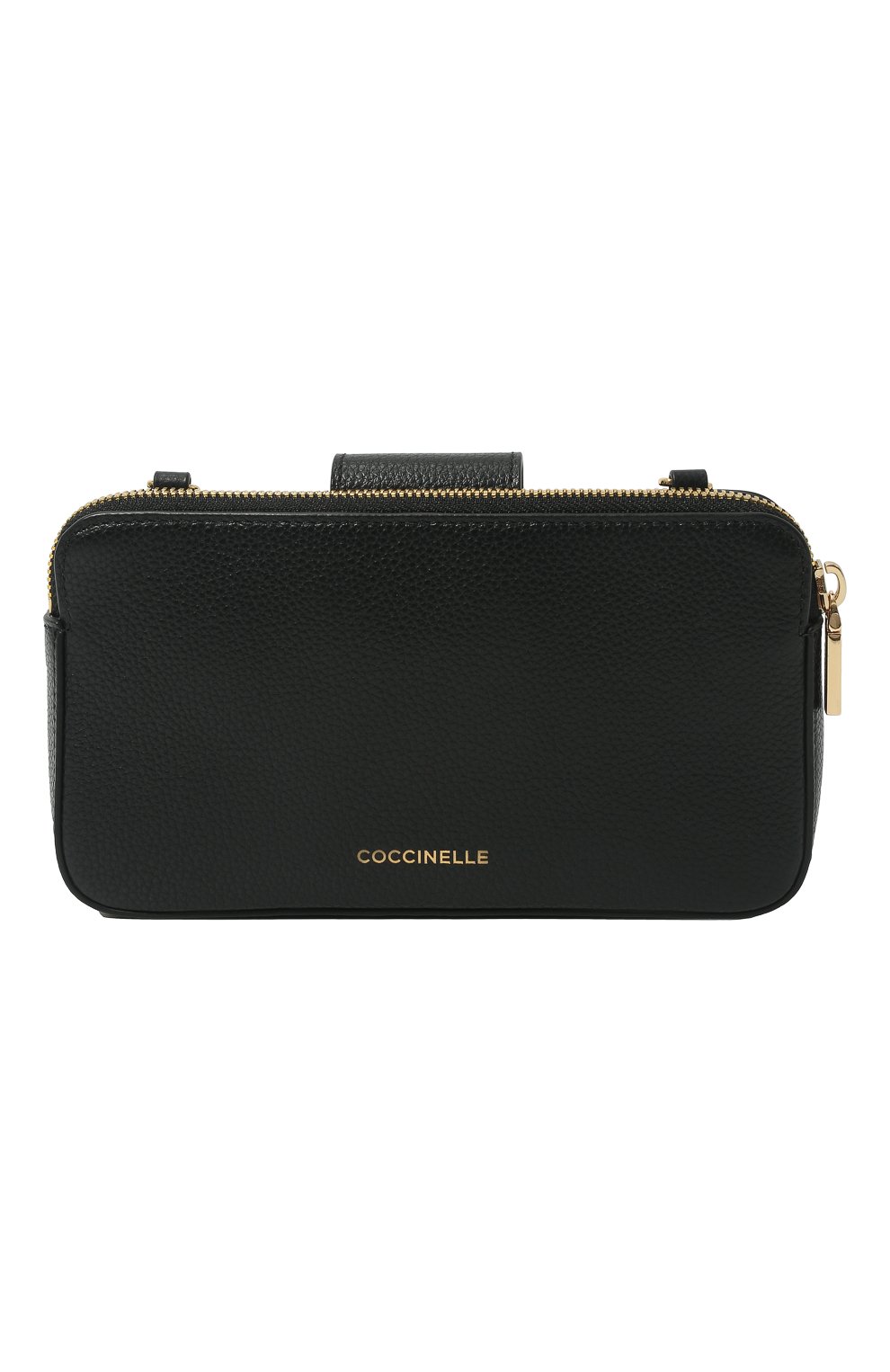 Клатч на цепочке COCCINELLE черного цвета по цене 21950 руб., арт. E5 HV3 55 P3 07, фото 1 Клатч на цепочке COCCINELLE, арт. E5 HV3 55 P3 07, фото 1