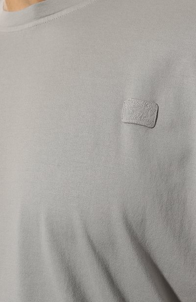 Хлопковая футболка PAUL&SHARK серого цвета по цене 21750 руб., арт. 13311654/3XL-6XL, фото 5 Хлопковая футболка PAUL&SHARK, арт. 13311654/3XL-6XL, фото 5