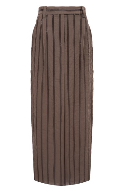 Женская хлопковая юбка BRUNELLO CUCINELLI, арт. MH911G3786