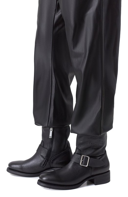 Кожаные сапоги Harley Dsquared2 ABM0167/25102624 Чёрный  ABM0167/25102624 Фото 3