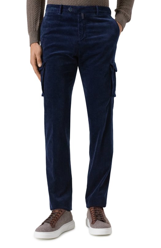 Вельветовые брюки-карго Kiton UFPPCAK0105H02 Синий  UFPPCAK0105H02 Фото 3