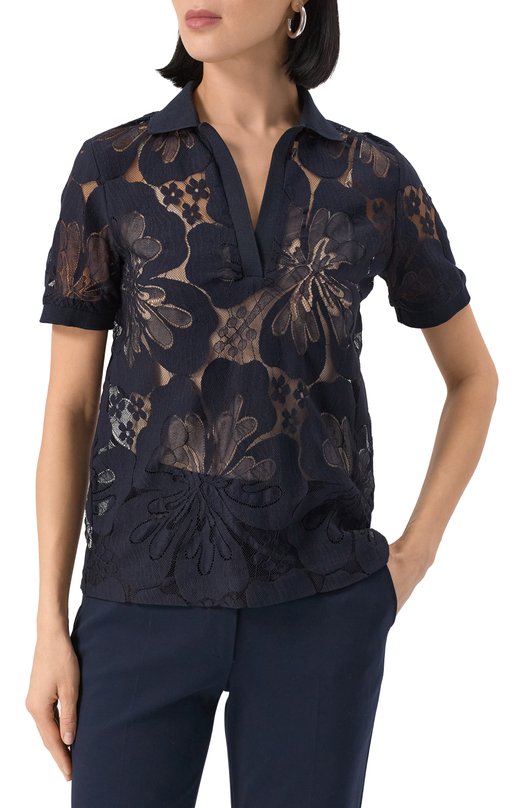 Поло Max Mara Studio R0ME0 Синий  R0ME0 Фото 3