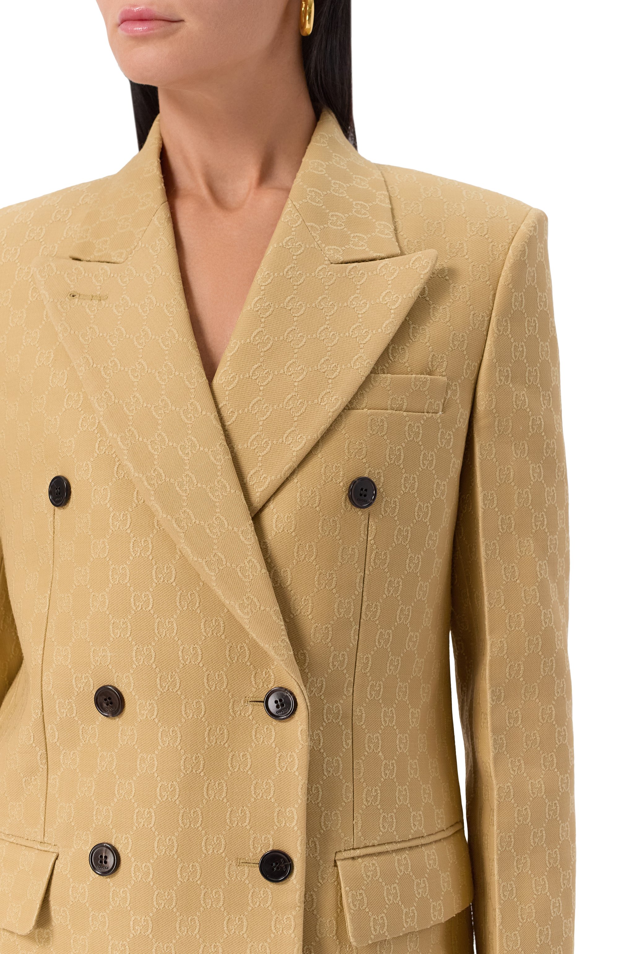 Жакет из шерсти и шелка GUCCI, арт. 833578/Z7APD, фото 5