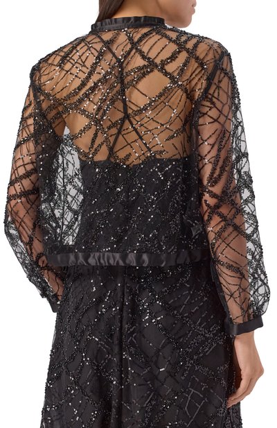 Блузка с отделкой пайетками EMPORIO ARMANI, арт. EW001490/AF10242, фото 4