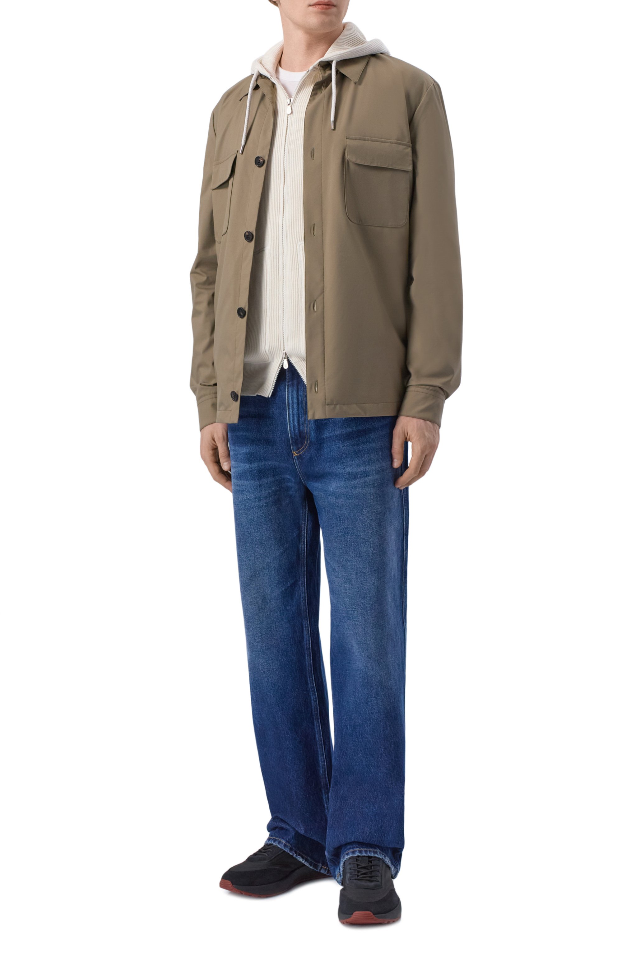 Комбинированные кроссовки week end walk LORO PIANA, арт. FSM0021, фото 2