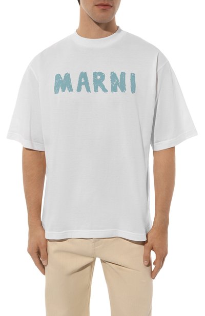 Хлопковая футболка MARNI, арт. HUMU0223EP/USCX24, фото 3