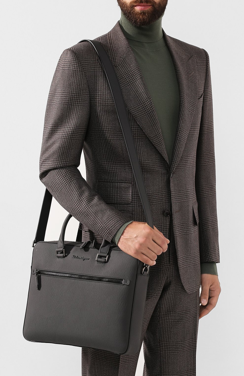 Кожаная сумка для ноутбука FERRAGAMO, арт. Z-0713067, фото 5