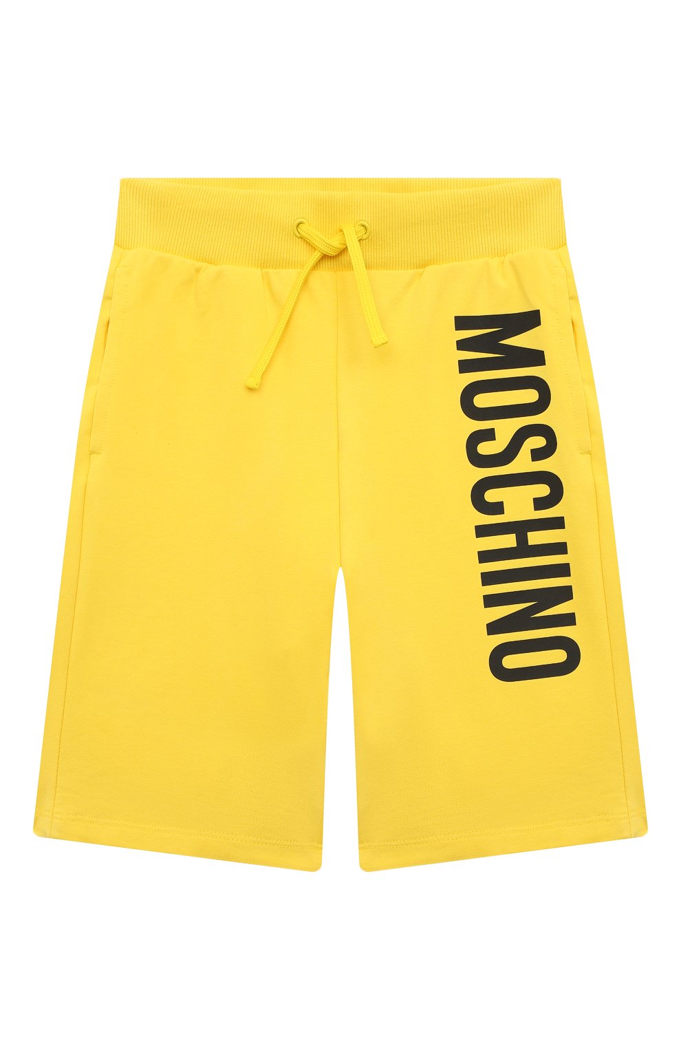 Хлопковые шорты MOSCHINO желтого цвета по цене 9425 руб., арт. HPQ007/LDA27/10-14, фото 1 Хлопковые шорты MOSCHINO, арт. HPQ007/LDA27/10-14, фото 1