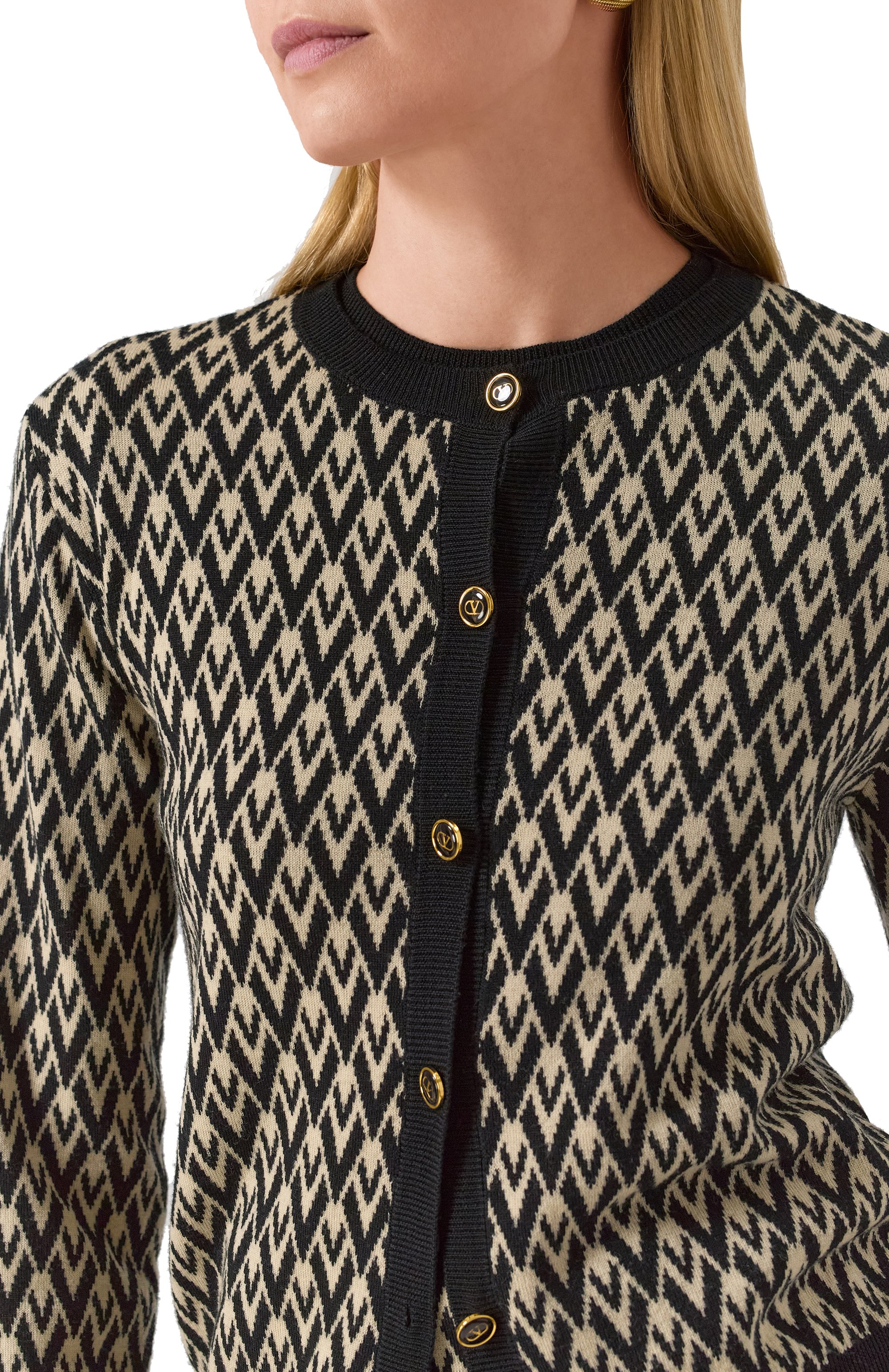 Шерстяной кардиган VALENTINO, арт. 6B3KA09X92M, фото 5