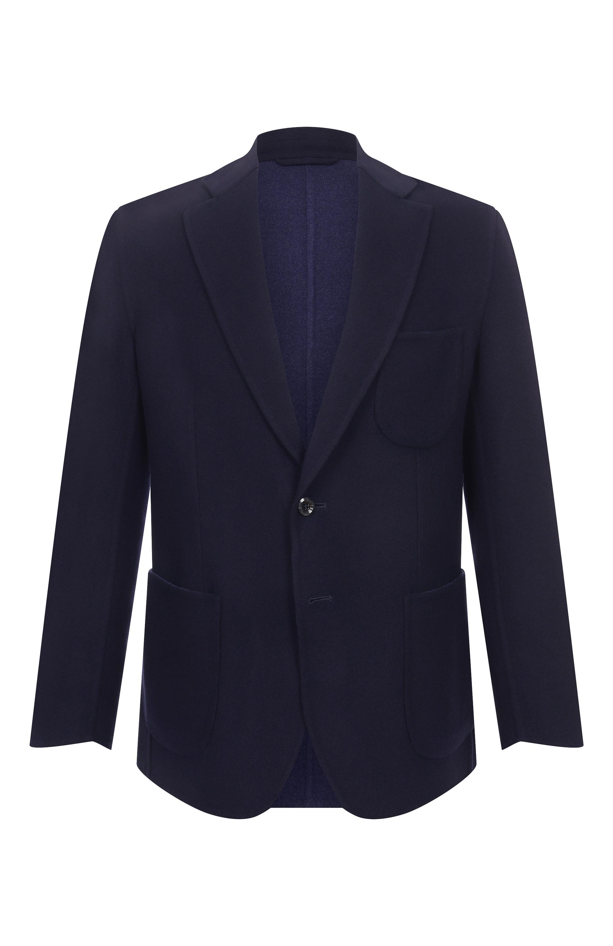 Шерстяной пиджак STEFANO RICCI темно-синего цвета по цене 396000 руб., арт. M1RSDB23T0/W0001P_003, фото 1 Шерстяной пиджак STEFANO RICCI, арт. M1RSDB23T0/W0001P_003, фото 1