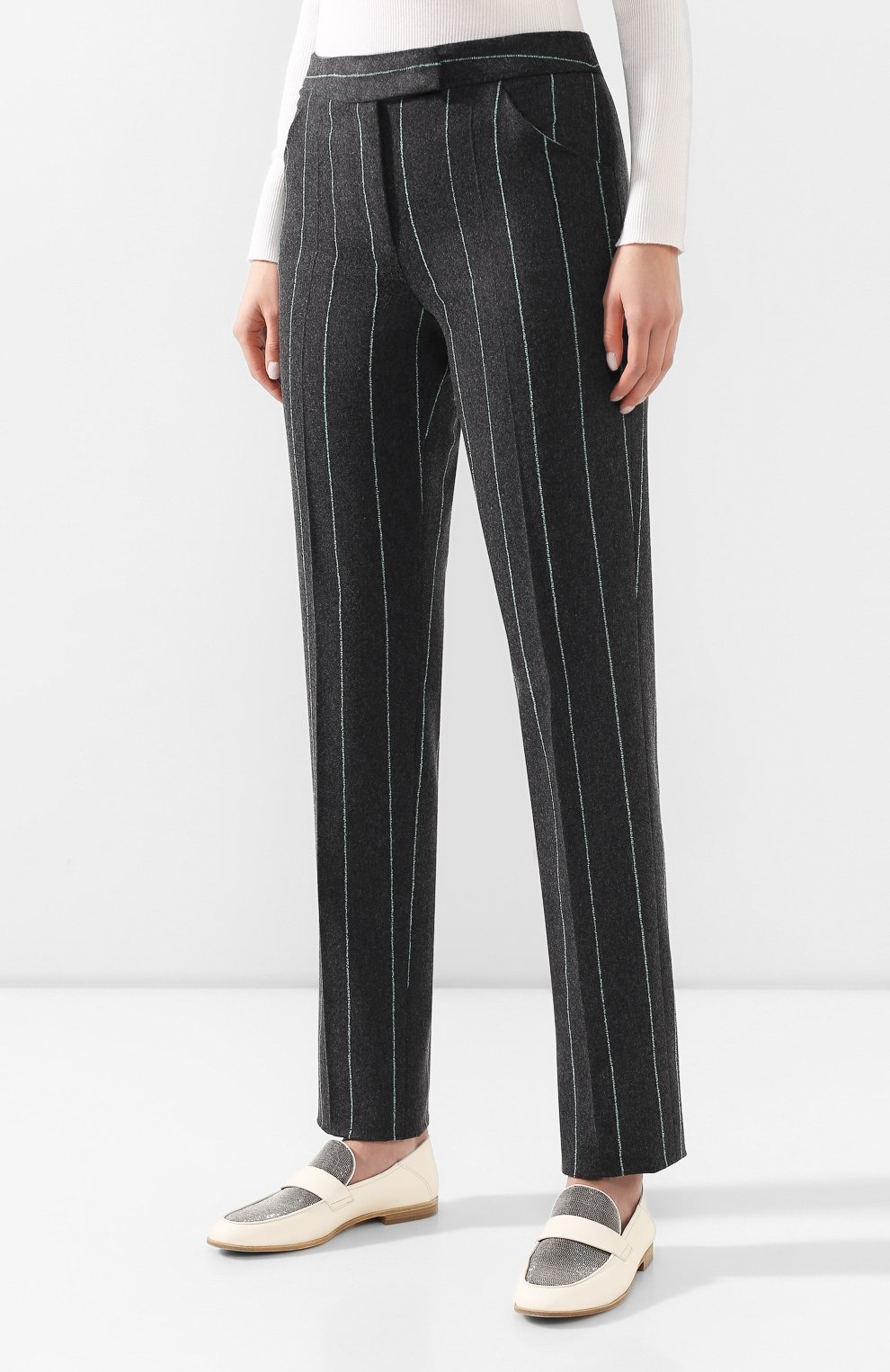 Шерстяные брюки GIORGIO ARMANI, арт. 9WHPP07M/T016P, фото 3