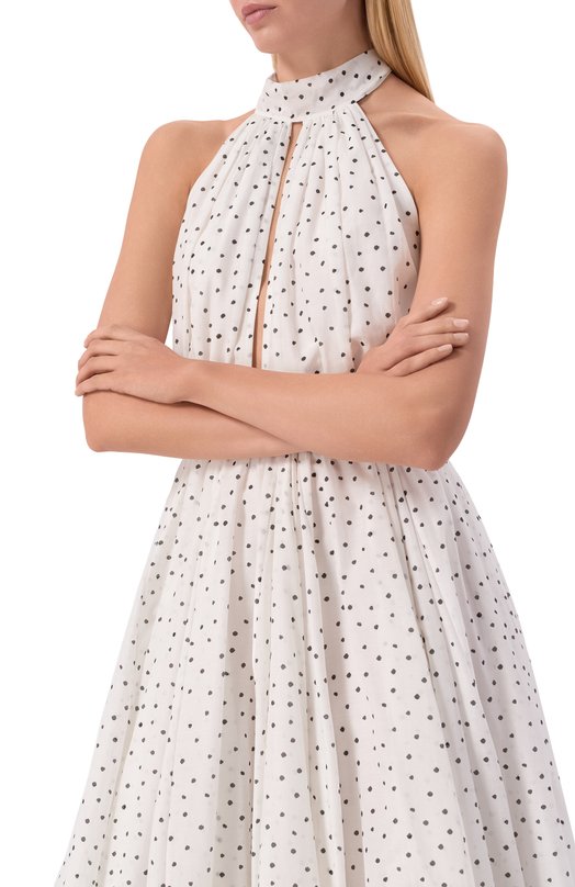 Платье из хлопка и шелка YVON 0 160022 Белый  0 160022 Фото 4