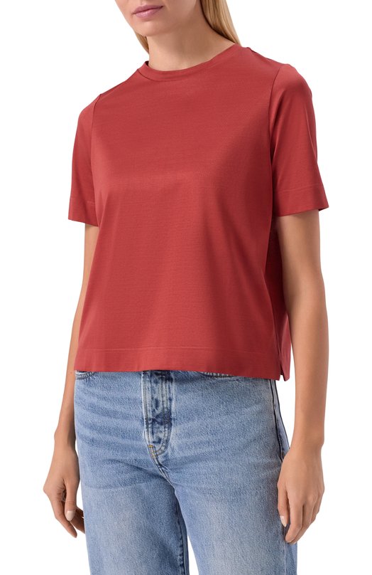 Хлопковая футболка Gran Sasso 60203/74000 Красный  60203/74000 Фото 3