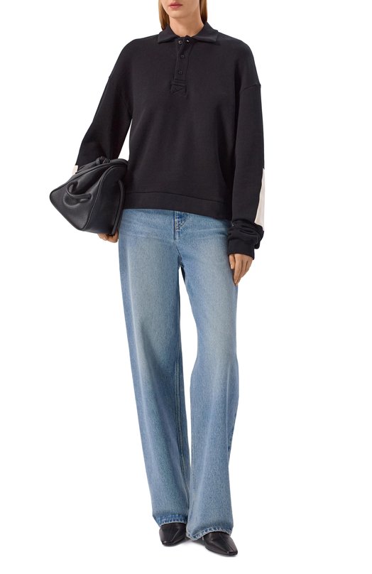 Хлопковое поло Aya Muse AMR2669 Чёрный  AMR2669 Фото 2