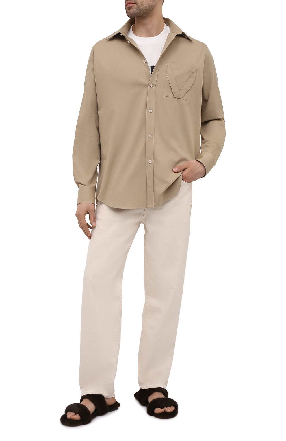 Меховые шлепанцы bleach из норки SAINT LAURENT, арт. 649014/E0E00, фото 2