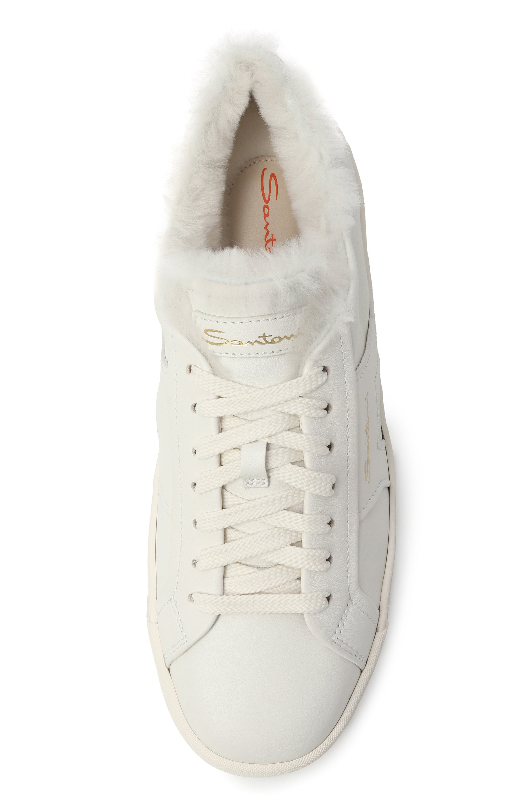 Кожаные кеды SANTONI, арт. WBGG61419PNNPXWL, фото 6