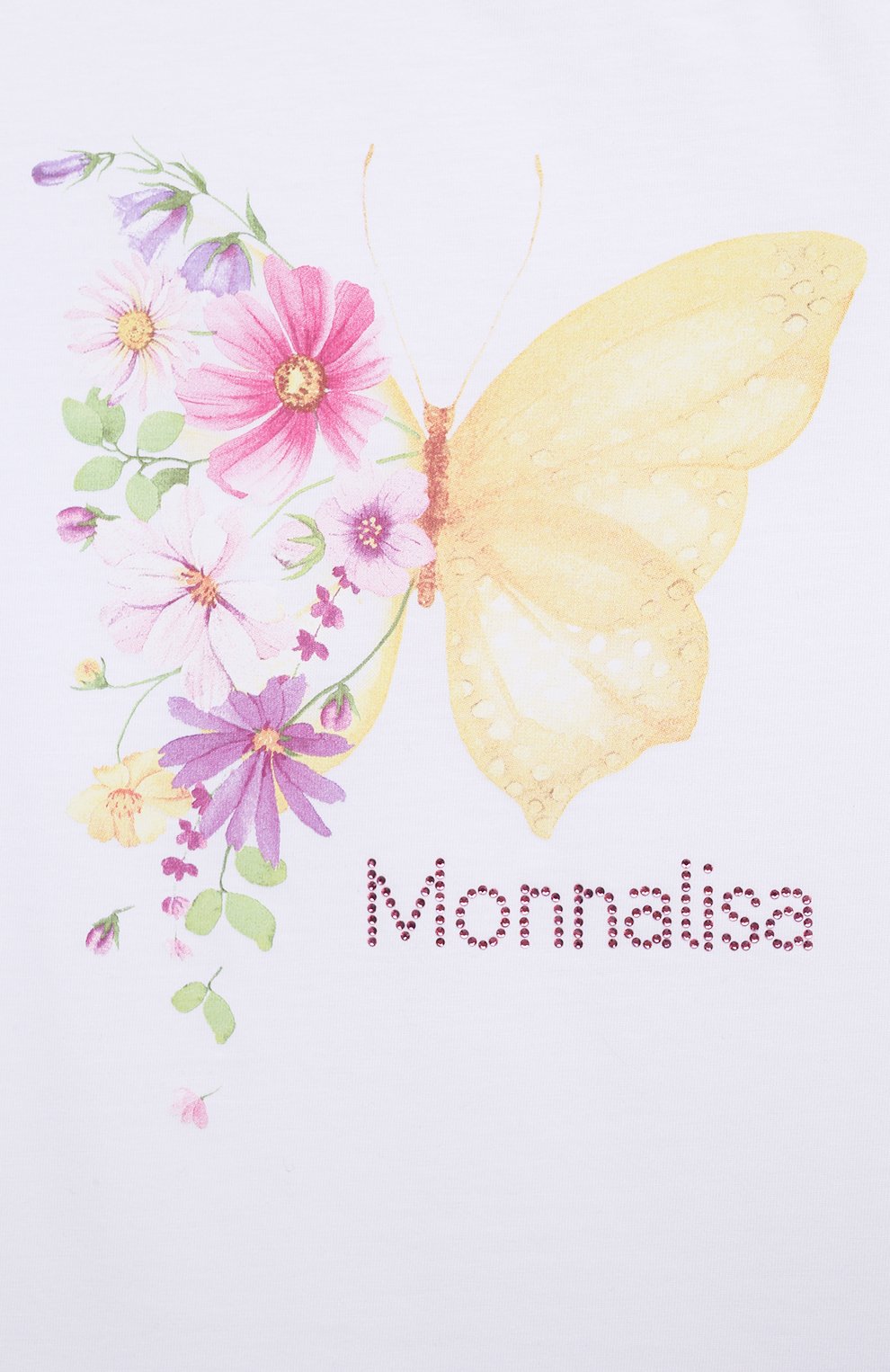 Хлопковая футболка MONNALISA, арт. 11A615, фото 3