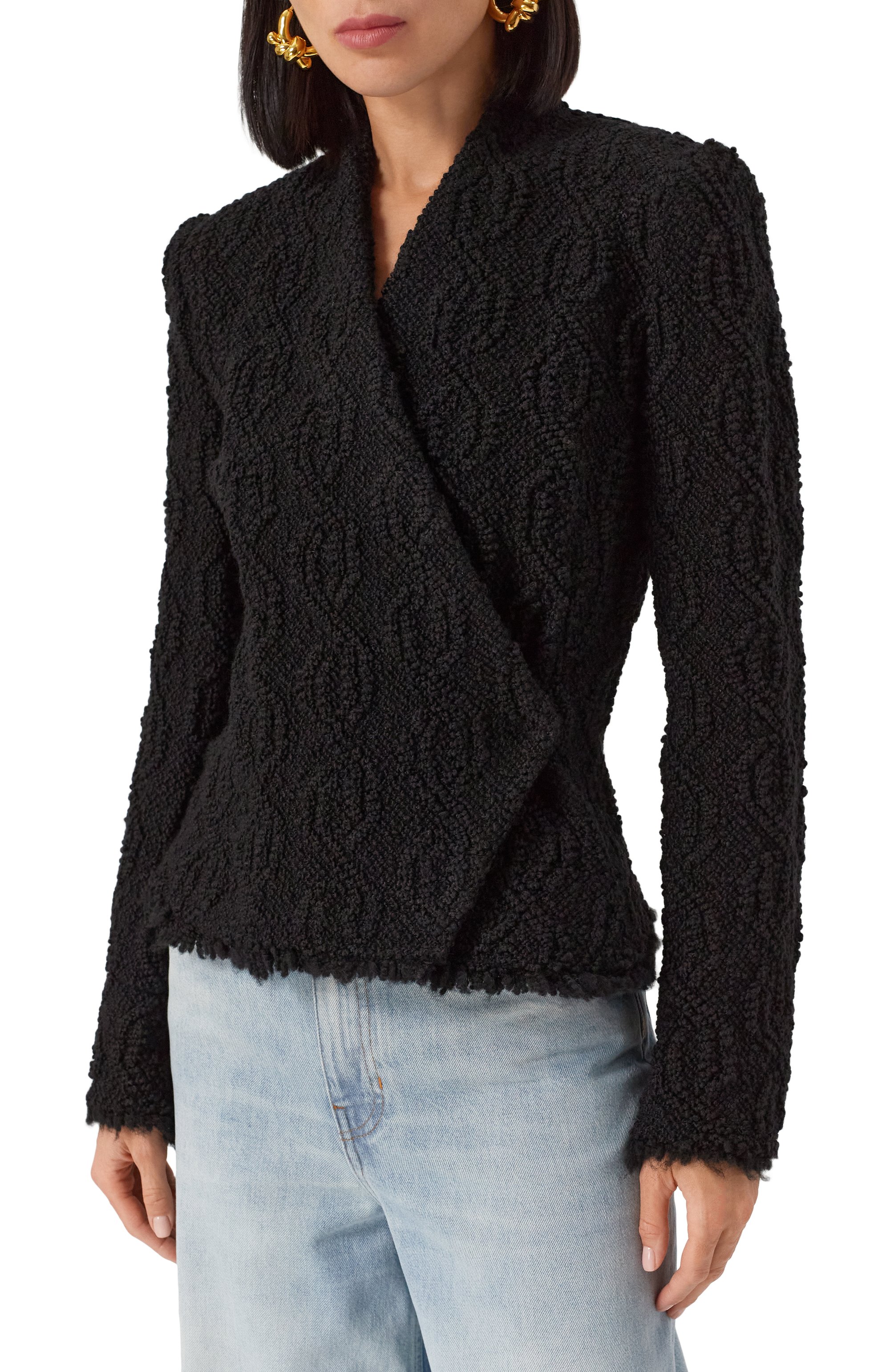 Жакет ISABEL MARANT черного цвета по цене 106000 руб., арт. 24AVE0389FAB3E04I, фото 3 Жакет ISABEL MARANT, арт. 24AVE0389FAB3E04I, фото 3