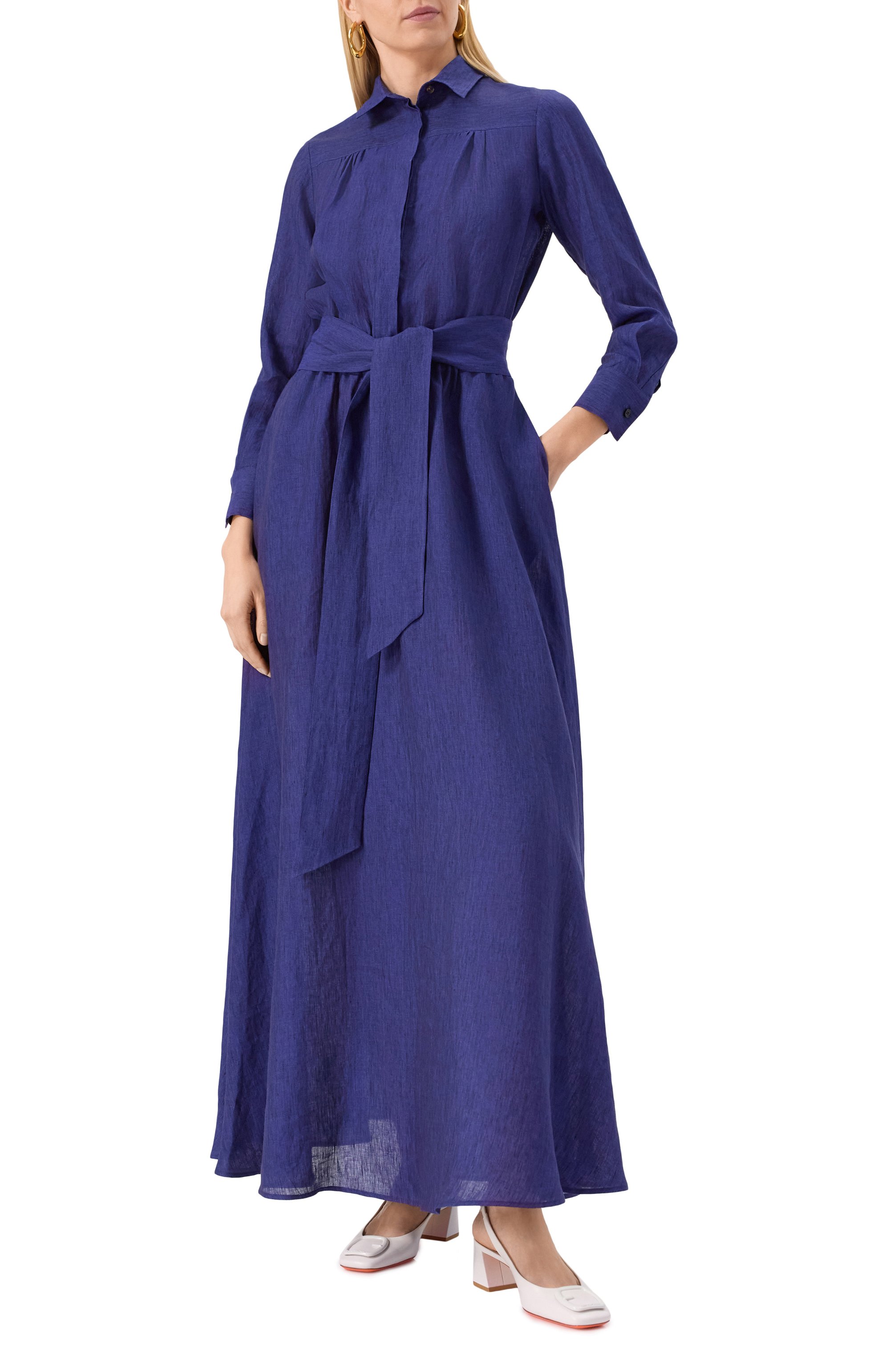 Льняное платье KITON, арт. D59329K0903E02, фото 3