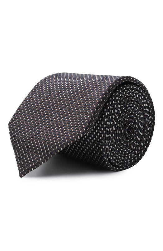 Шелковый галстук Brioni 061Q00/0D459 Коричневый 061Q00/0D459