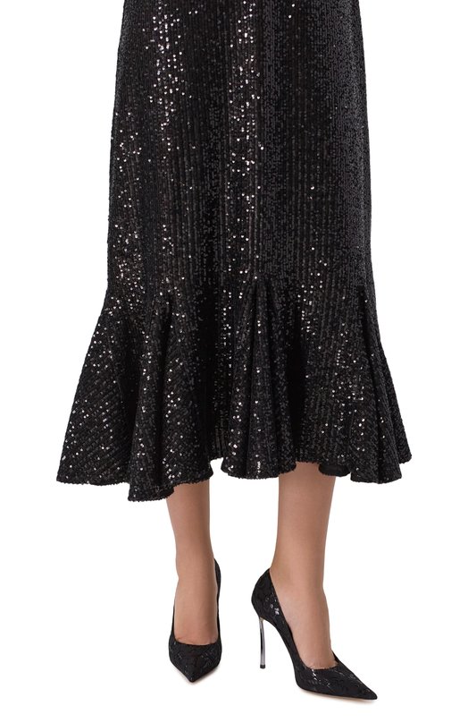 Комбинированные туфли Liberty Blade Casadei 1F940X100MC2836 Чёрный  1F940X100MC2836 Фото 3