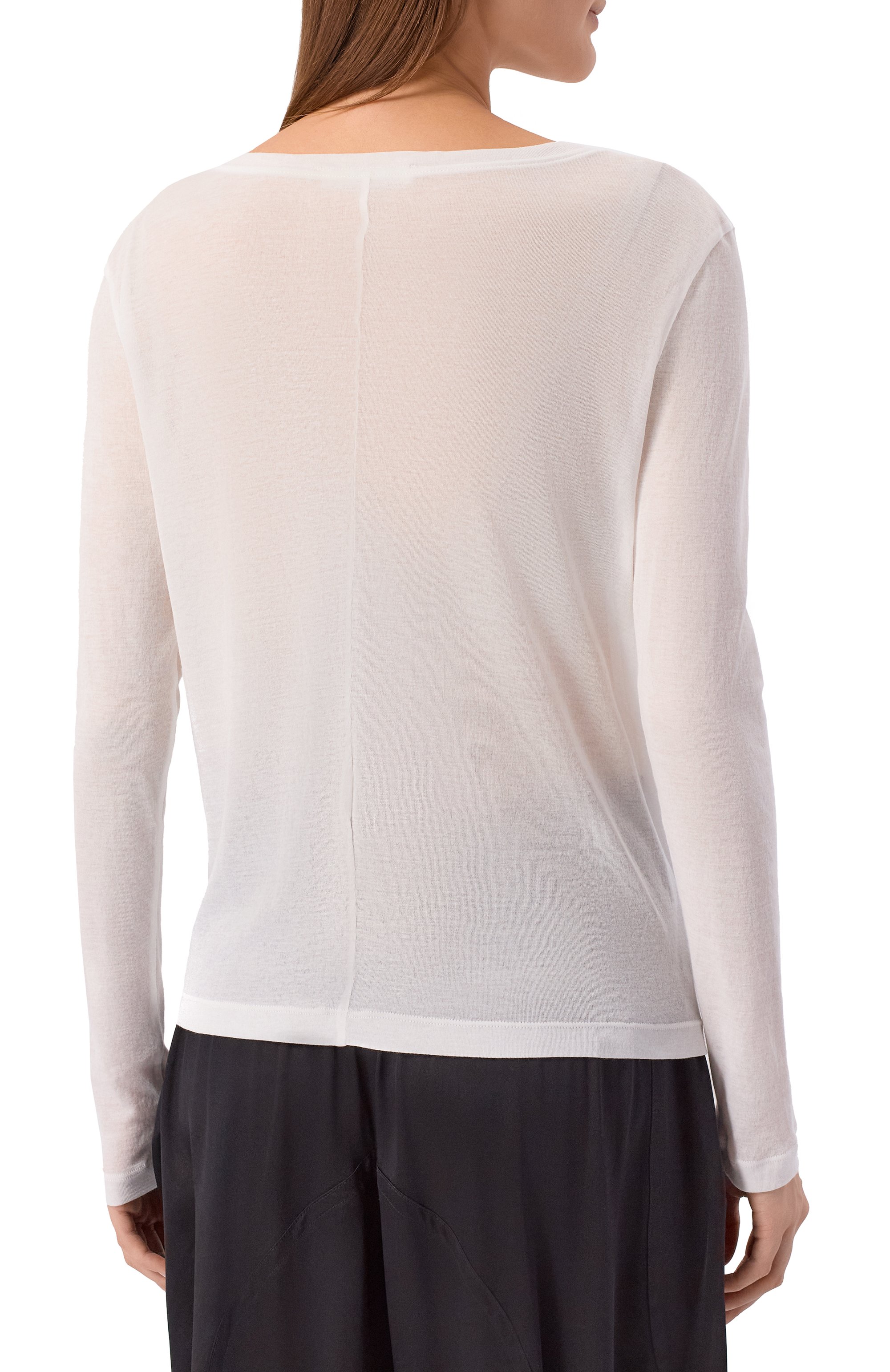 Хлопковый лонгслив CO кремового цвета по цене 28600 руб., арт. 1091NCR-C0RE, фото 4 Хлопковый лонгслив CO, арт. 1091NCR-C0RE, фото 4