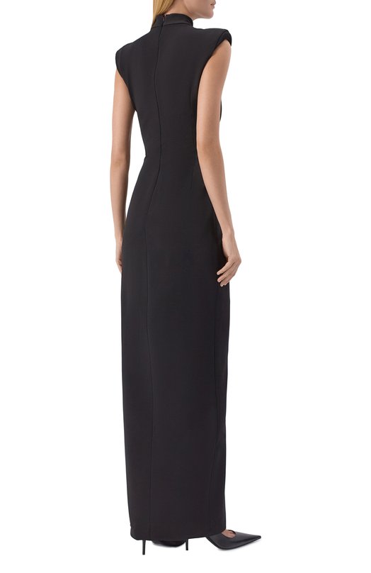 Платье из вискозы Balmain FF0RP900/JL05 Чёрный  FF0RP900/JL05 Фото 3