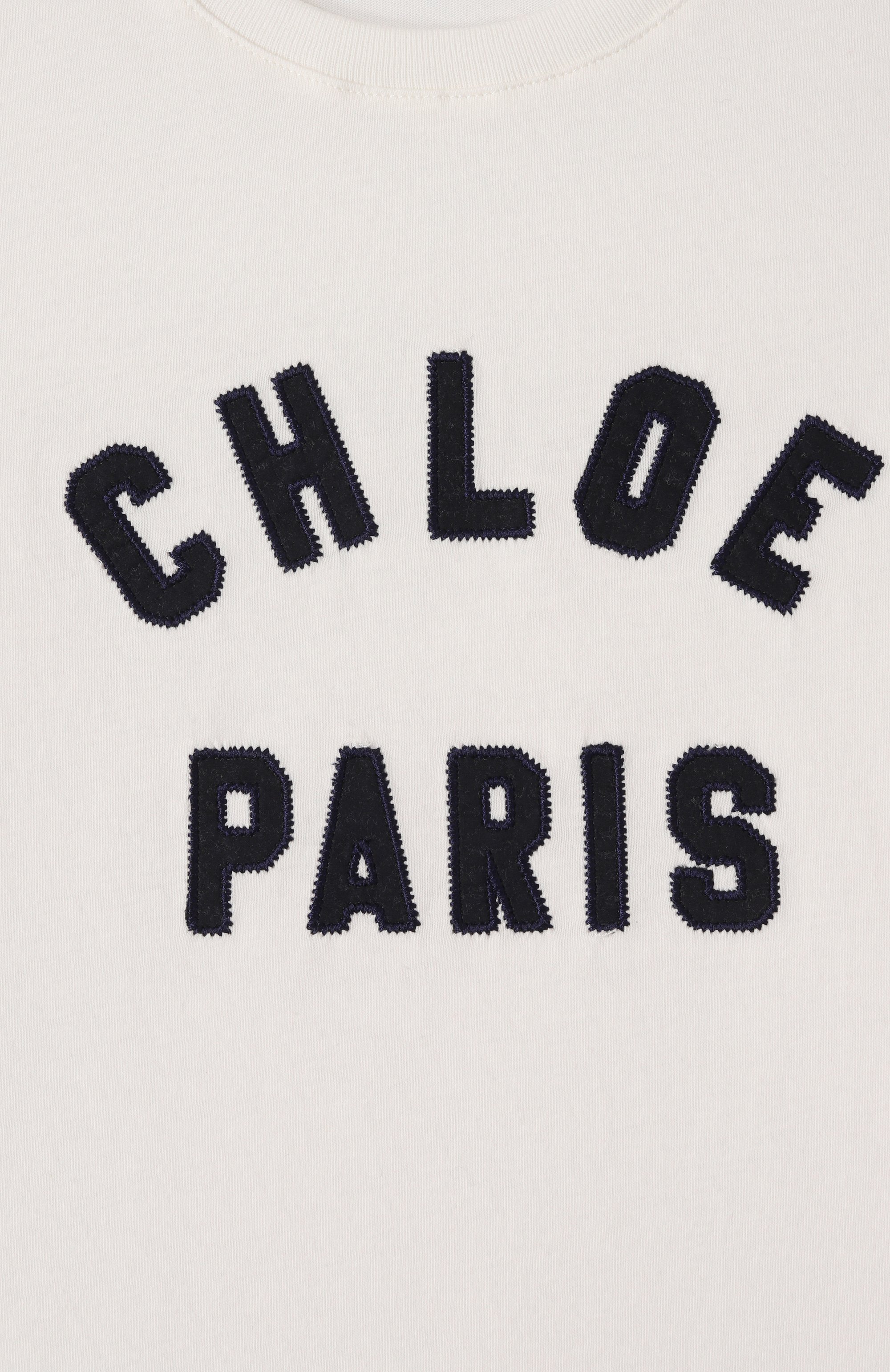 Хлопковая футболка CHLOÉ молочного цвета по цене 16700 руб., арт. C20489, фото 3 Хлопковая футболка CHLOÉ, арт. C20489, фото 3