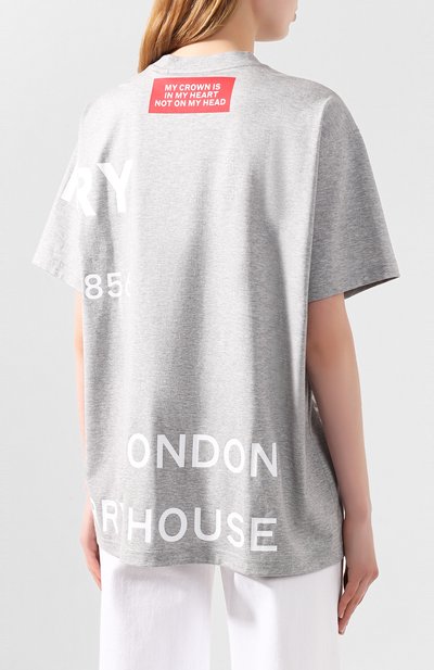 Хлопковая футболка BURBERRY, арт. 8028904, фото 4