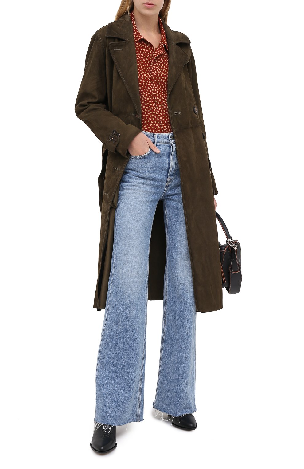 Замшевый тренч GOLDEN GOOSE DELUXE BRAND, арт. GWP00198.P000148, фото 3