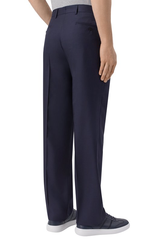 Брюки из шерсти и шелка MVST M26.CSM.T410/953-W00L/SILK Синий  M26.CSM.T410/953-W00L/SILK Фото 4