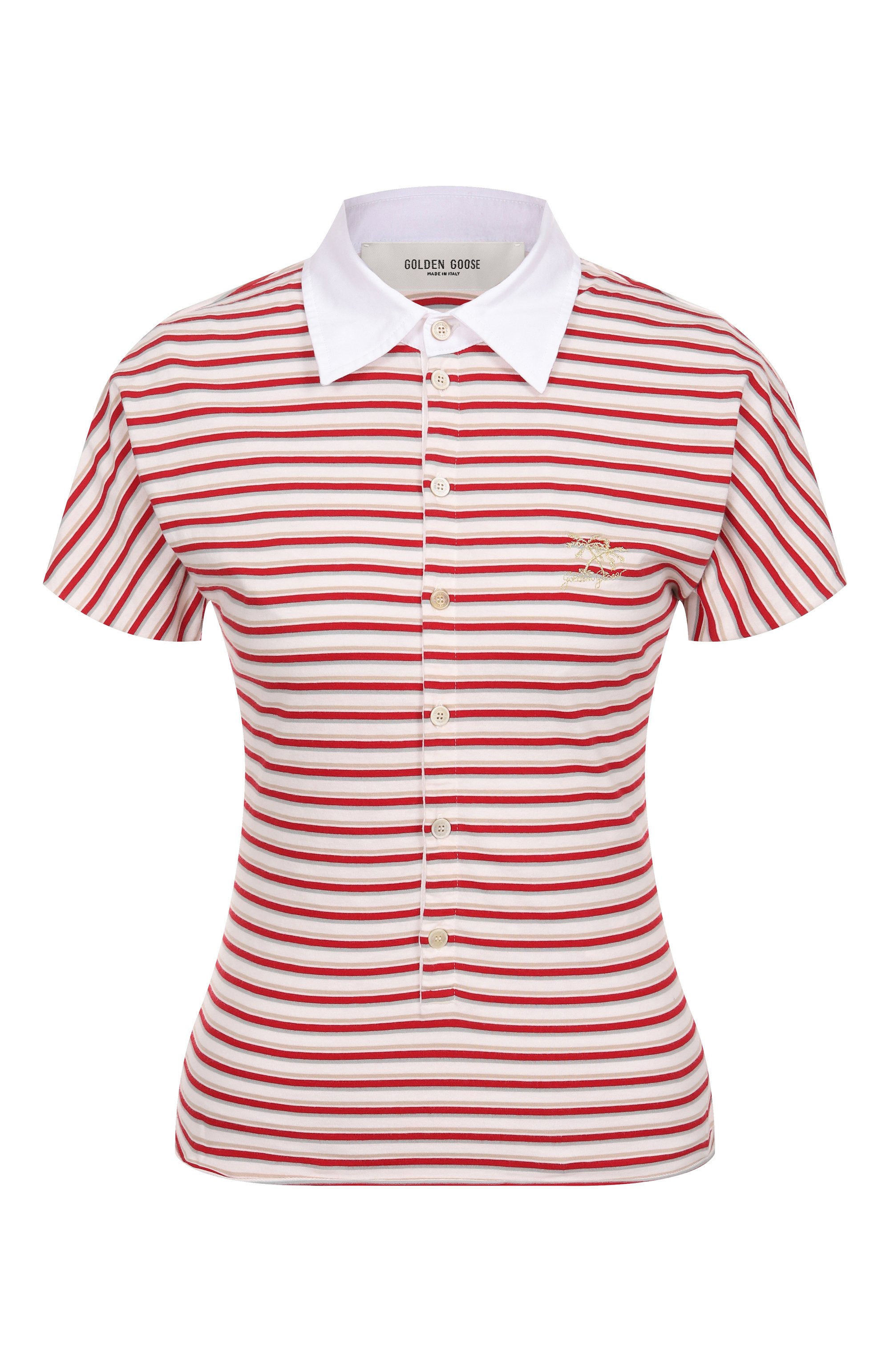 Хлопковое поло GOLDEN GOOSE DELUXE BRAND, арт. GWP02189.P001893, фото 1