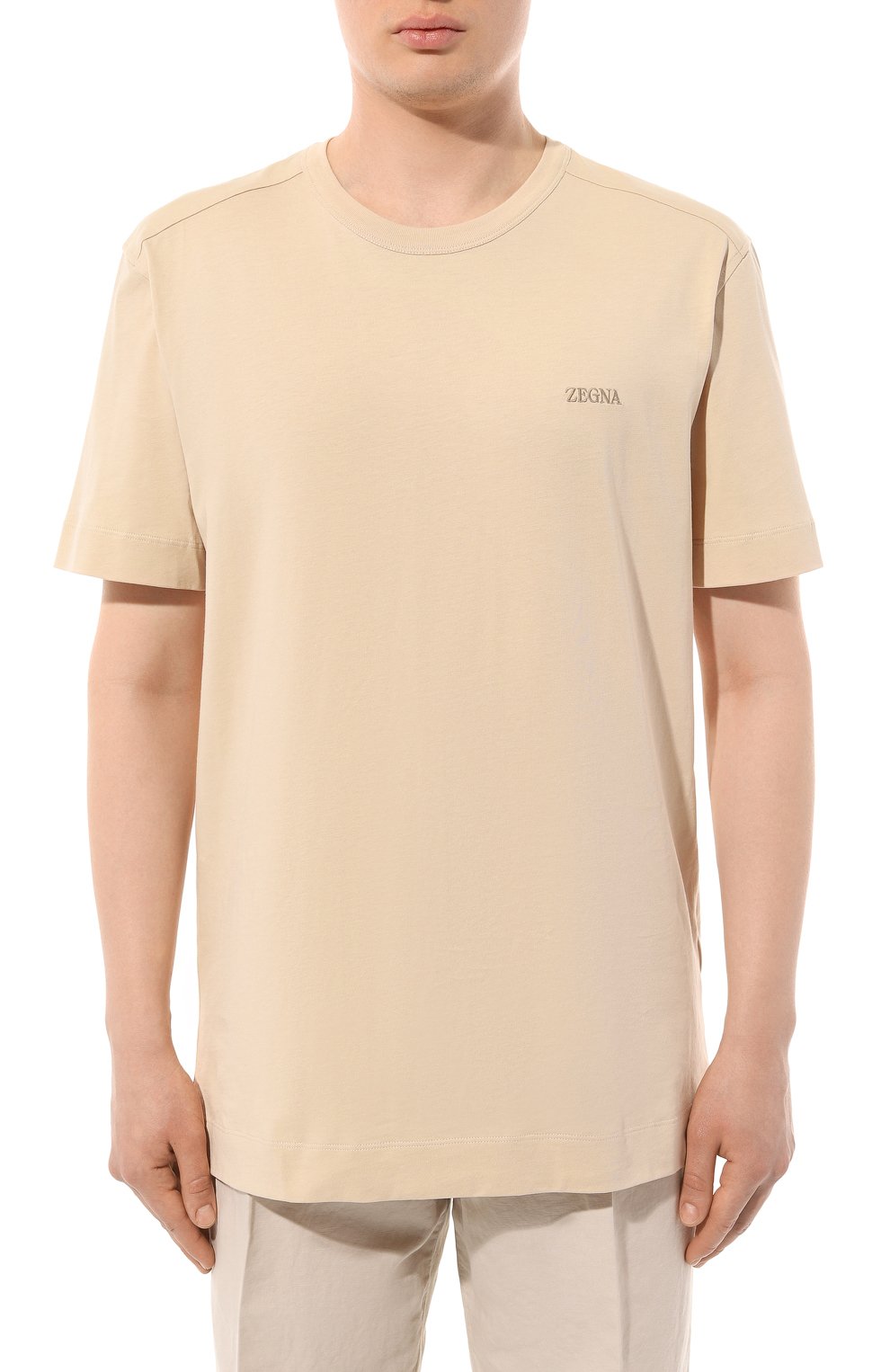 Хлопковая футболка ZEGNA, арт. UD360A7/D760, фото 3
