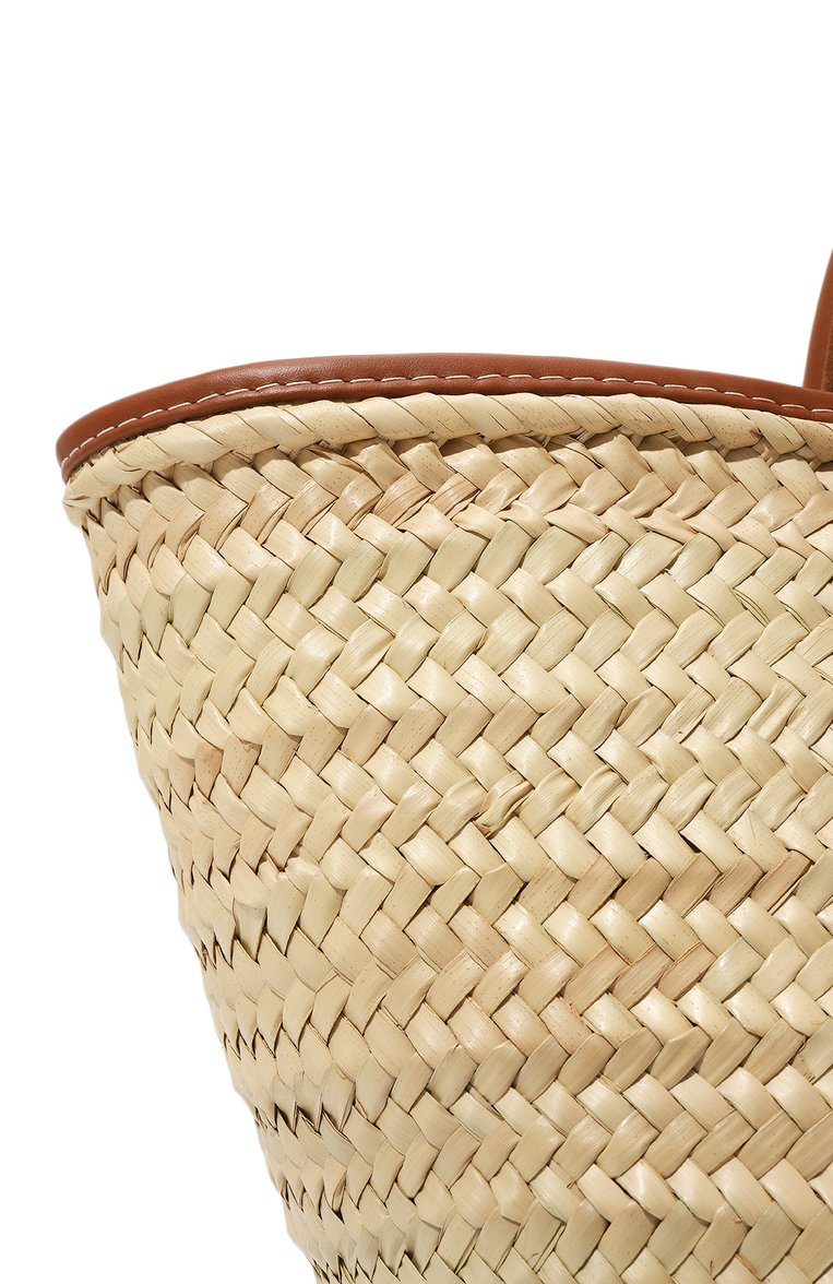 Женская сумка le panier soleil JACQUEMUS бежевого цвета, арт. 23E/223BA045-3072 | Фото 3 (Размер: medium; Материал: Рафия; Автоматизация ТО: Проставлено; Автоматизация состава: Проставлено)